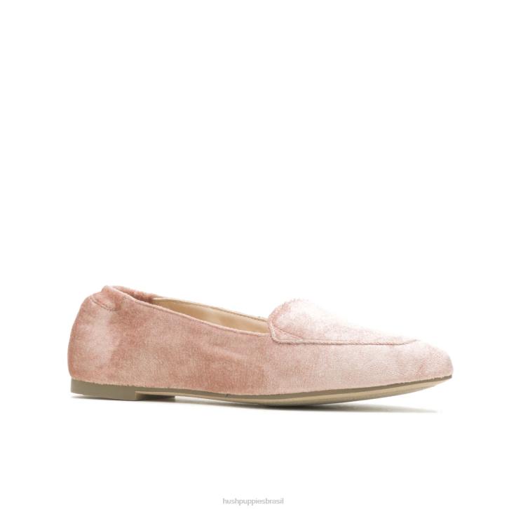 veludo coral ponta avelã plana mulheres Hush Puppies sapatos rasos ZZ6R59 - Image 3