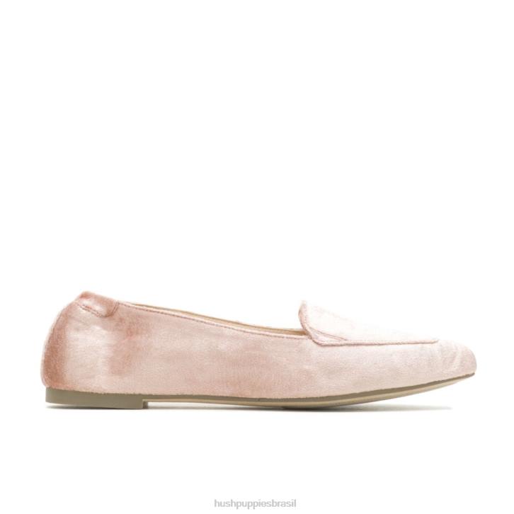 veludo coral ponta avelã plana mulheres Hush Puppies sapatos rasos ZZ6R59 - Image 1