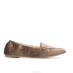 veludo marrom escuro ponta avelã plana mulheres Hush Puppies sapatos rasos ZZ6R64 - Image 2
