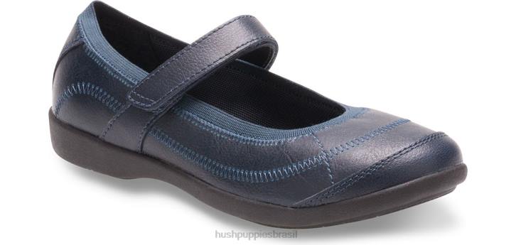 marinha criança pequena reese mary jane garota Hush Puppies sapato ZZ6R367