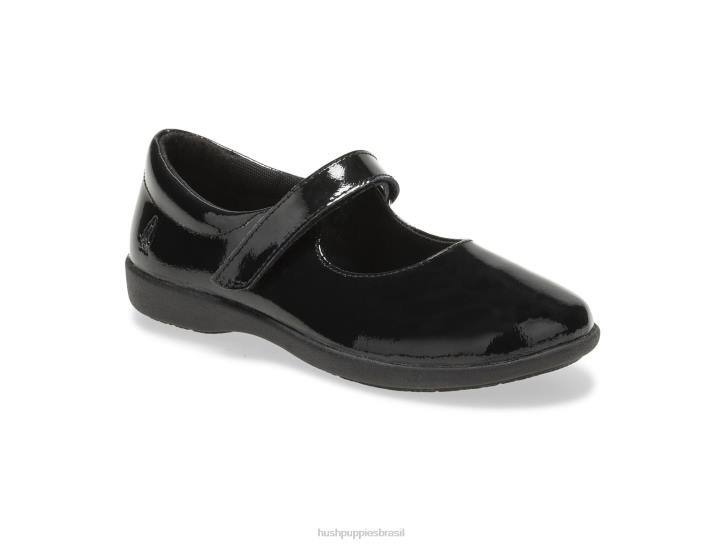 patente preta lexi mary jane do garoto grande garota Hush Puppies sapato ZZ6R372