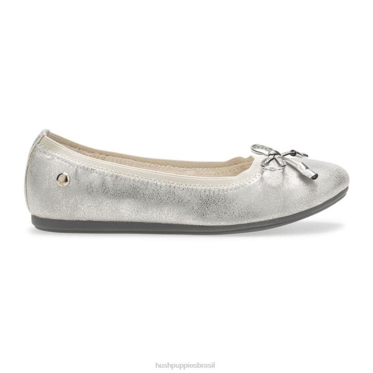 prata crian a grande josie mary jane garota Hush Puppies sapato
