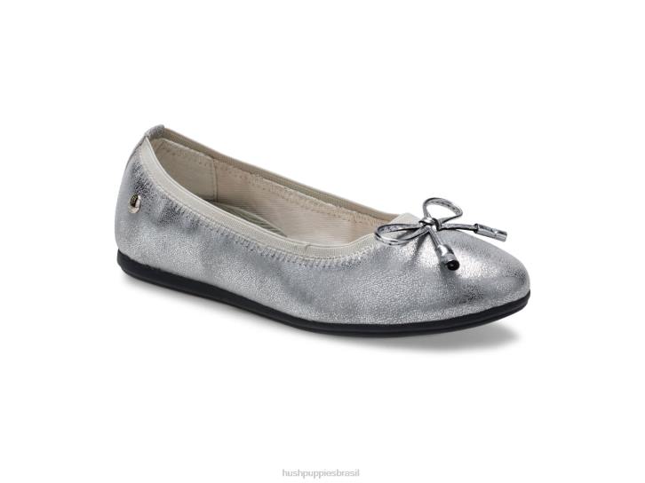 prata criança grande josie mary jane garota Hush Puppies sapato ZZ6R368