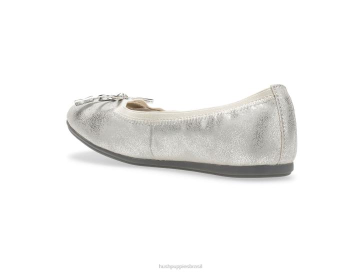 prata criança grande josie mary jane garota Hush Puppies sapato ZZ6R368