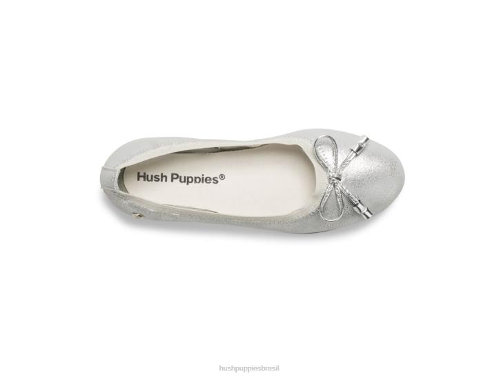 prata criança grande josie mary jane garota Hush Puppies sapato ZZ6R368