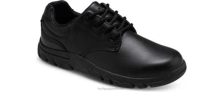 preto chad oxford infantil grande garoto Hush Puppies sapato ZZ6R377