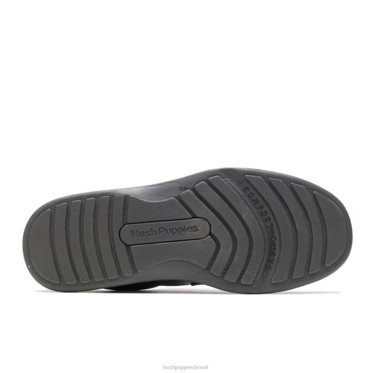 pull-up de couro marrom escuro gus homens Hush Puppies sapatos de caminhada ZZ6R360