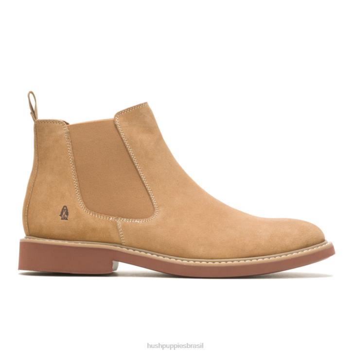 camurça castanha bota chelsea detroit homens Hush Puppies bota ZZ6R266