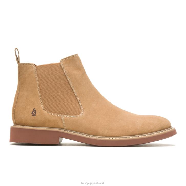 camurça castanha bota chelsea detroit homens Hush Puppies bota ZZ6R266