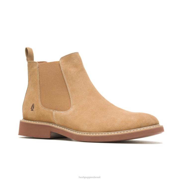 camurça castanha bota chelsea detroit homens Hush Puppies bota ZZ6R266