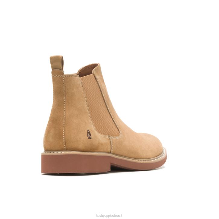 camurça castanha bota chelsea detroit homens Hush Puppies bota ZZ6R266