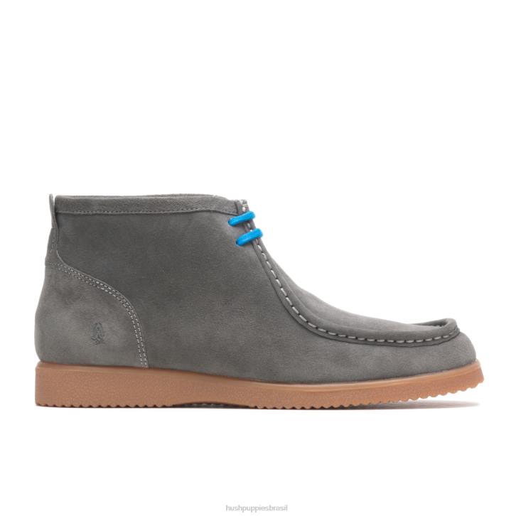 camurça cinza escuro ponte 2 homens Hush Puppies bota ZZ6R277