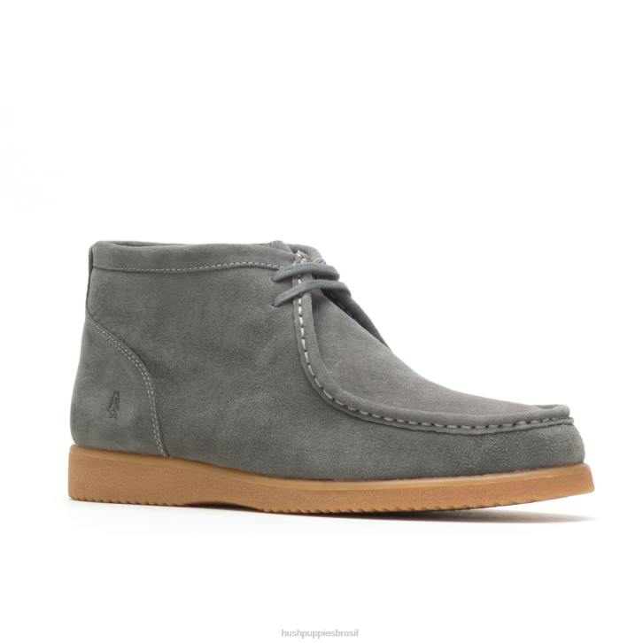 camurça cinza escuro ponte 2 homens Hush Puppies bota ZZ6R277