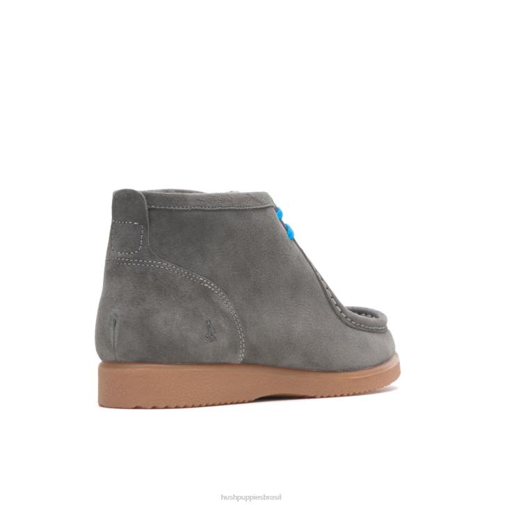camurça cinza escuro ponte 2 homens Hush Puppies bota ZZ6R277