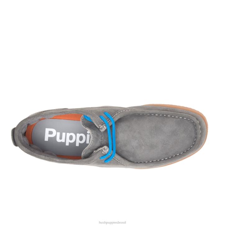 camurça cinza escuro ponte 2 homens Hush Puppies bota ZZ6R277
