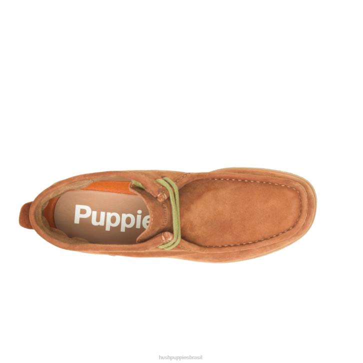 camurça conhaque ponte 3 homens Hush Puppies bota ZZ6R278