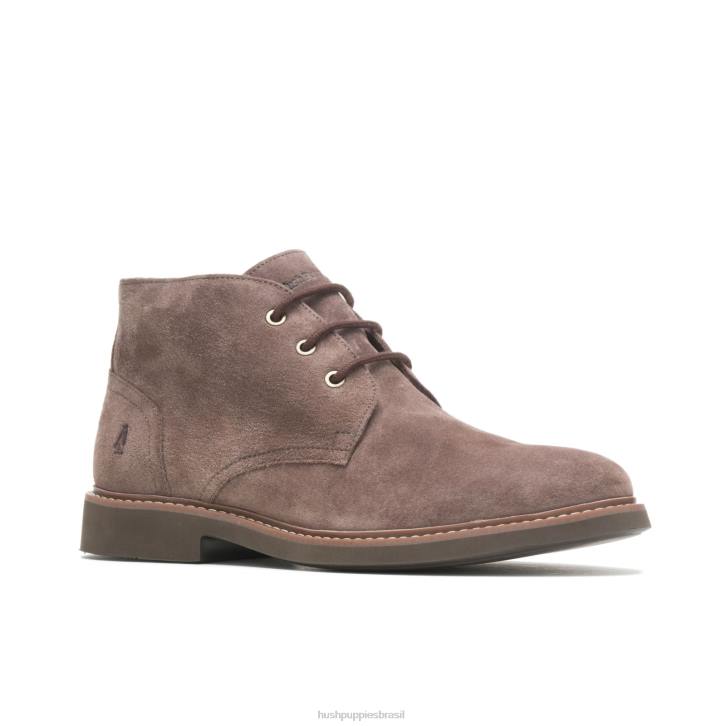 camurça marrom escuro chukka detroit homens Hush Puppies bota ZZ6R271