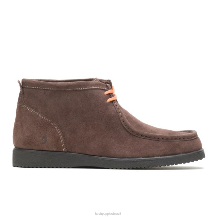 camurça marrom escuro ponte 6 homens Hush Puppies bota ZZ6R281