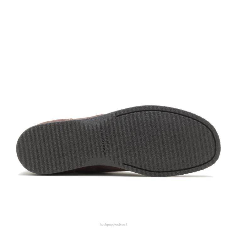 camurça marrom escuro ponte 6 homens Hush Puppies bota ZZ6R281