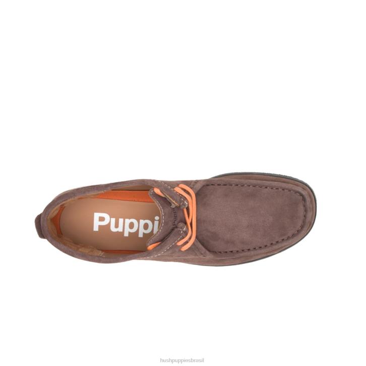 camurça marrom escuro ponte 6 homens Hush Puppies bota ZZ6R281