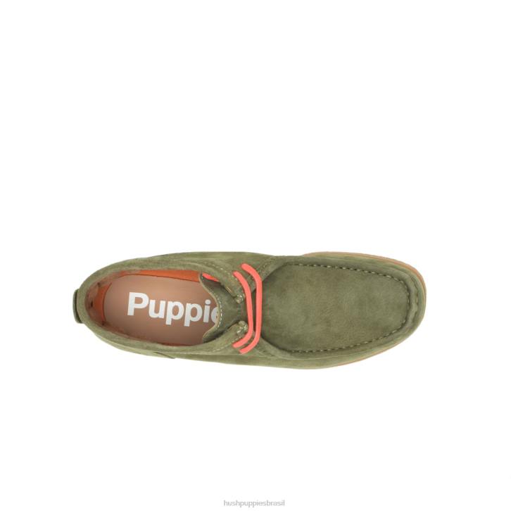 camurça verde-oliva ponte 5 homens Hush Puppies bota ZZ6R280