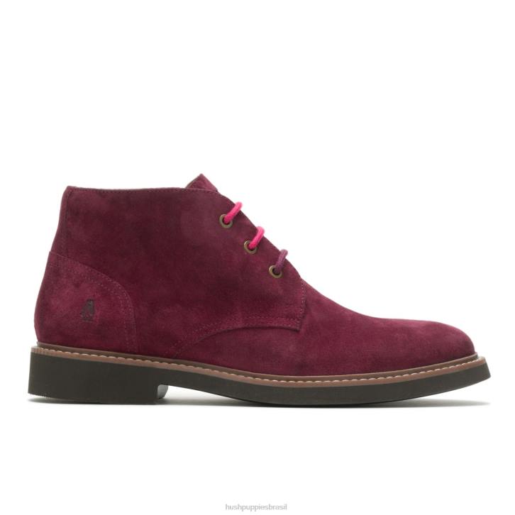 camurça vinho chukka detroit homens Hush Puppies bota ZZ6R268
