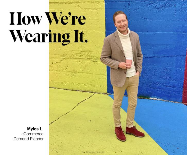 camurça vinho chukka detroit homens Hush Puppies bota ZZ6R268