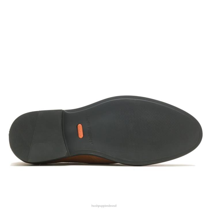 camurça castanha escura conde vadio homens Hush Puppies mocassim ZZ6R308