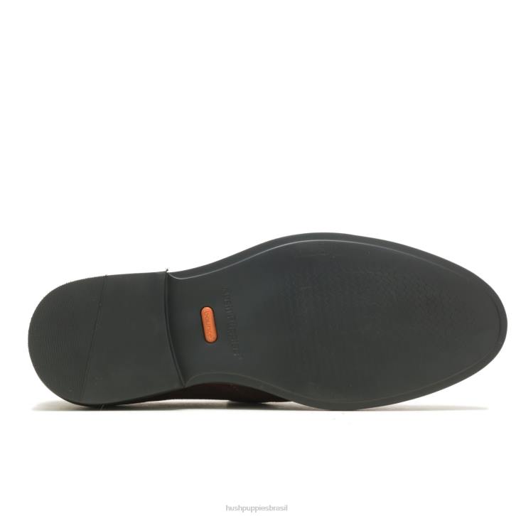 camurça marrom escuro conde vadio homens Hush Puppies mocassim ZZ6R307