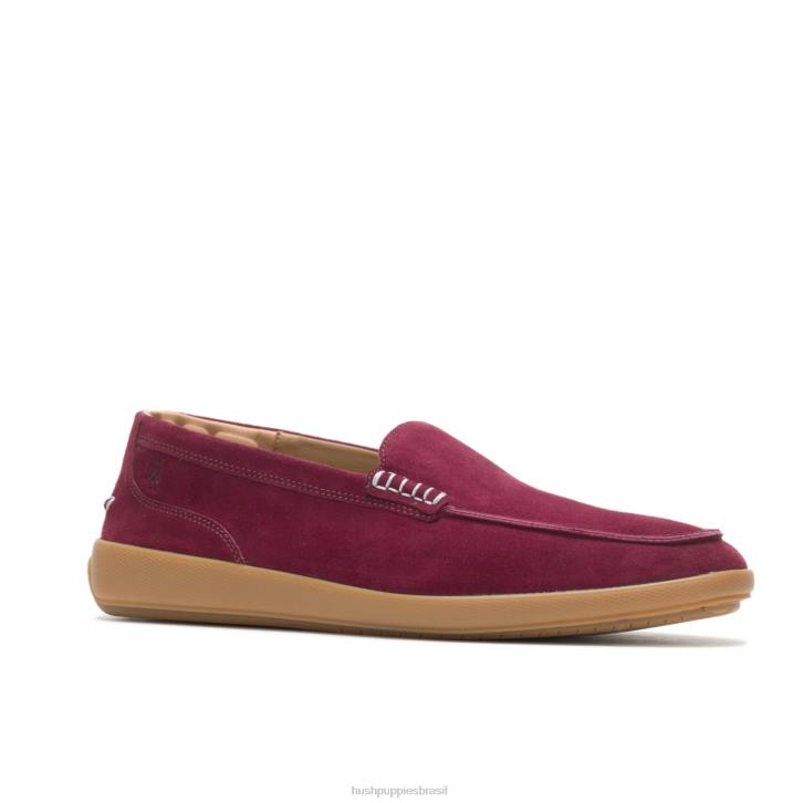 camurça vinho mocassim finley homens Hush Puppies mocassim ZZ6R311