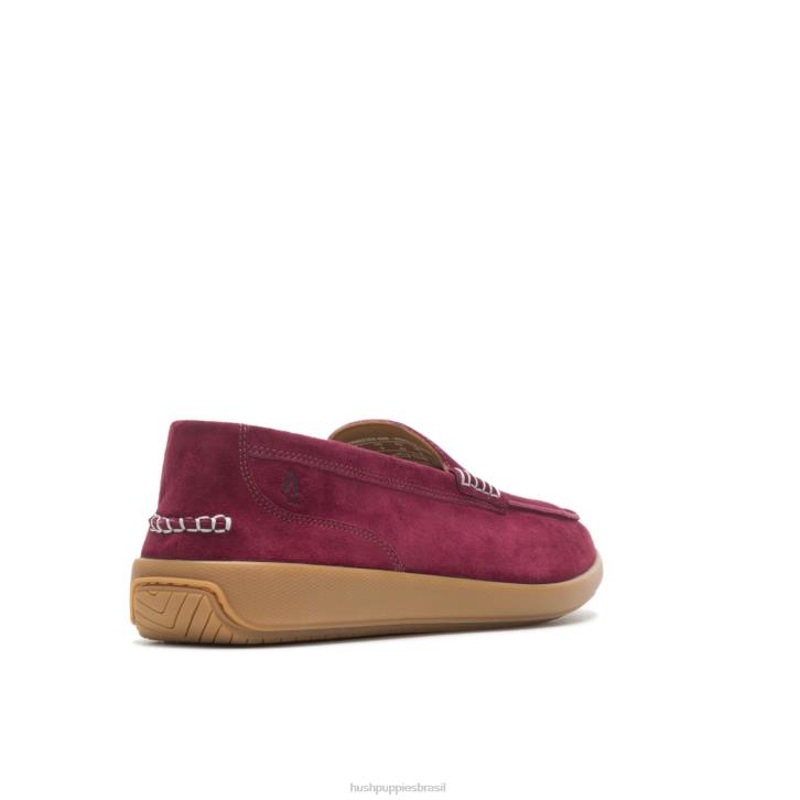 camurça vinho mocassim finley homens Hush Puppies mocassim ZZ6R311