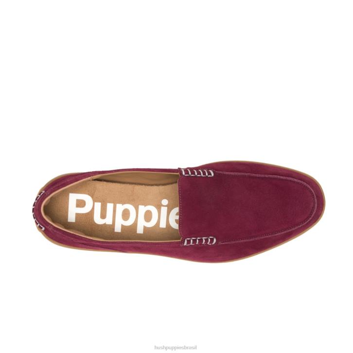 camurça vinho mocassim finley homens Hush Puppies mocassim ZZ6R311