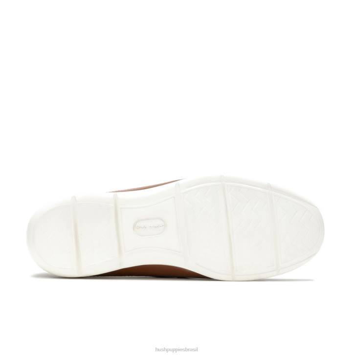 couro conhaque mocassim juliano homens Hush Puppies mocassim ZZ6R305