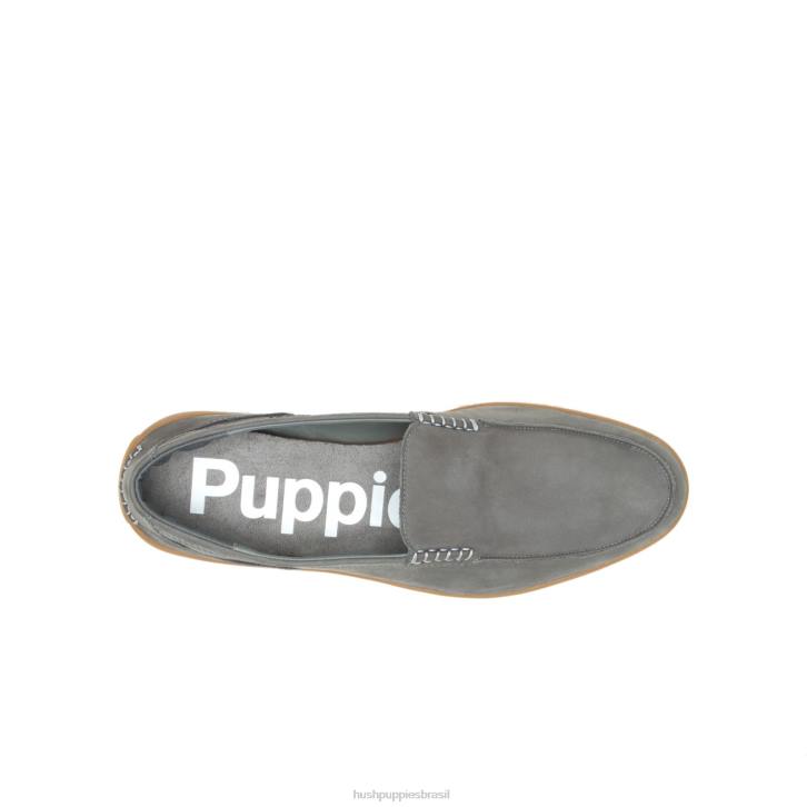 nubuck cinza escuro mocassim finley homens Hush Puppies mocassim ZZ6R313