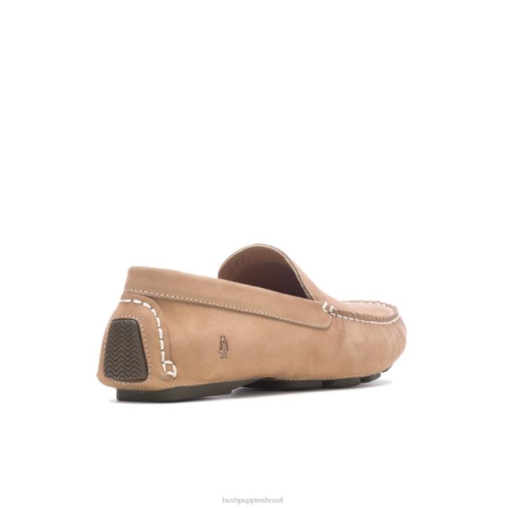 nubuck taupe motorista de mônaco ii homens Hush Puppies mocassim ZZ6R316