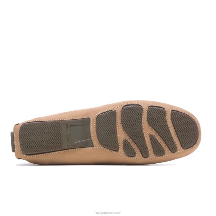 nubuck taupe motorista de mônaco ii homens Hush Puppies mocassim ZZ6R316