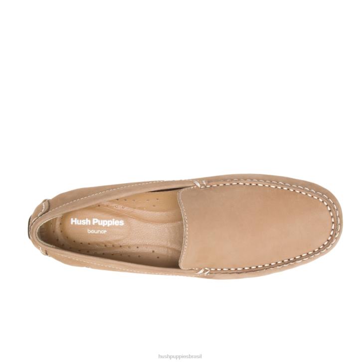 nubuck taupe motorista de mônaco ii homens Hush Puppies mocassim ZZ6R316