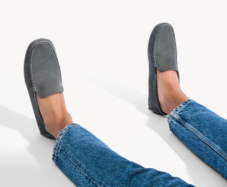 nubuck taupe motorista de mônaco ii homens Hush Puppies mocassim ZZ6R316