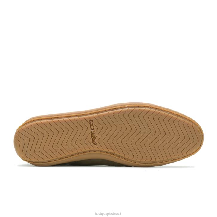 nubuck verde-oliva mocassim finley homens Hush Puppies mocassim ZZ6R314