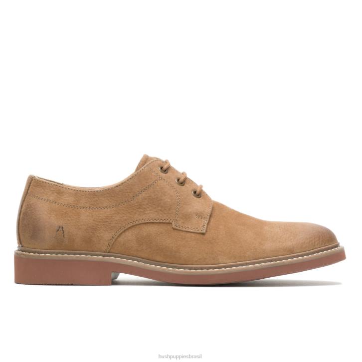 camurça castanha dedo do pé liso detroit oxford homens Hush Puppies Oxford ZZ6R285