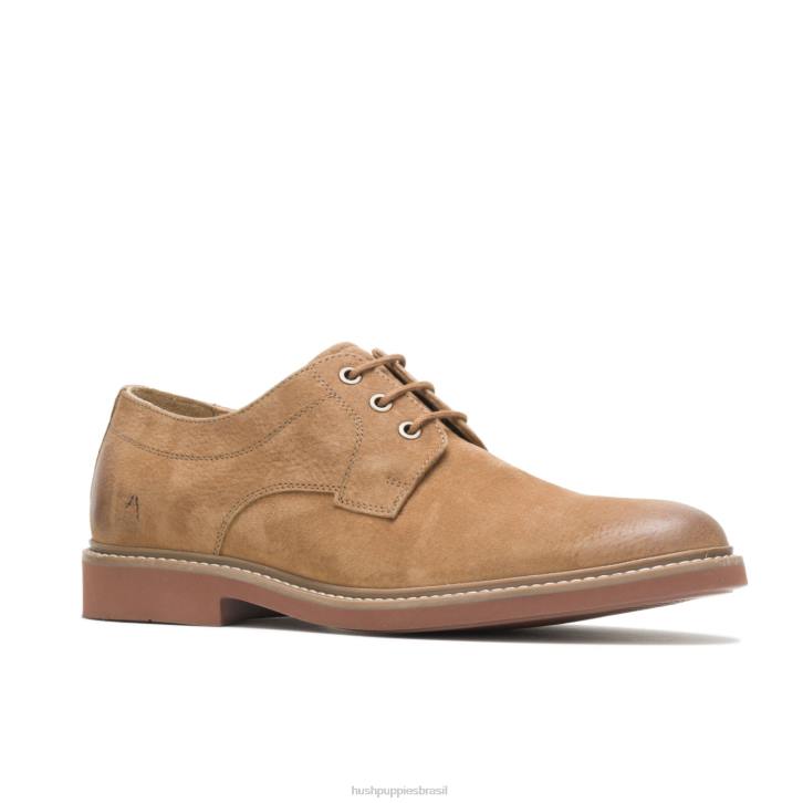 camurça castanha dedo do pé liso detroit oxford homens Hush Puppies Oxford ZZ6R285