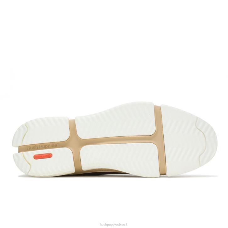 couro conhaque Bennet ponta de asa oxford homens Hush Puppies Oxford ZZ6R282