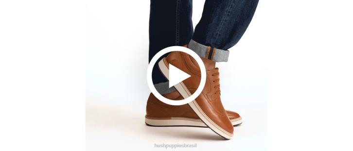 couro preto Heath Wing Tip Oxford homens Hush Puppies Oxford ZZ6R303