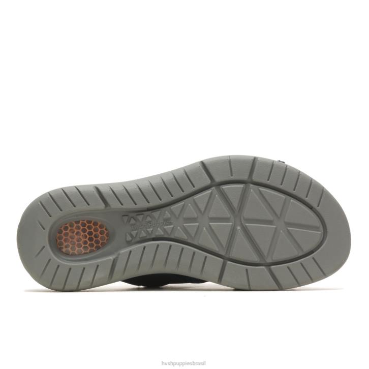 couro azul marinho ativar sandália deslizante homens Hush Puppies sandália ZZ6R318