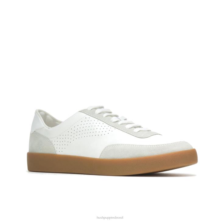 camurça cinza branca tênis Charlie Court homens Hush Puppies tênis ZZ6R329