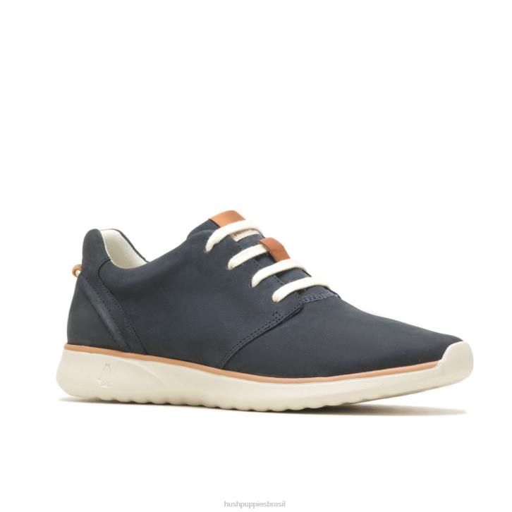 nubuck azul marinho o bom tênis de cadarço homens Hush Puppies tênis ZZ6R339