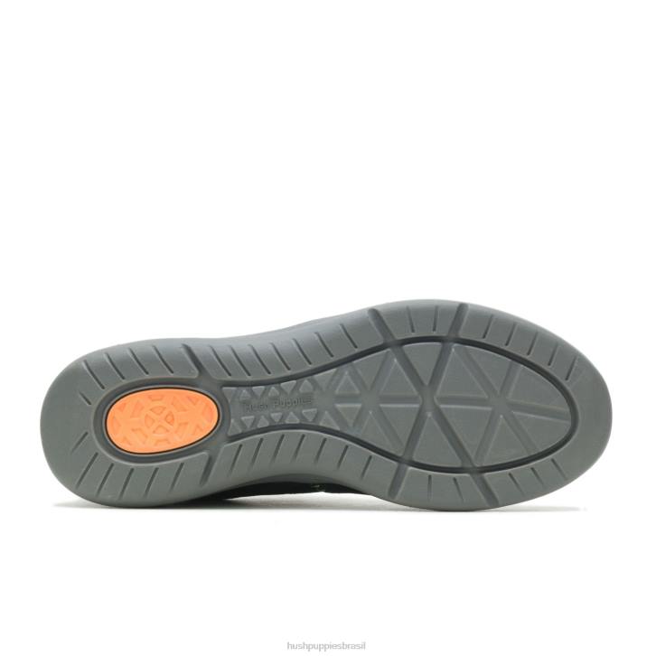 nubuck preto ousado elevar tênis de caminhada homens Hush Puppies tênis ZZ6R323