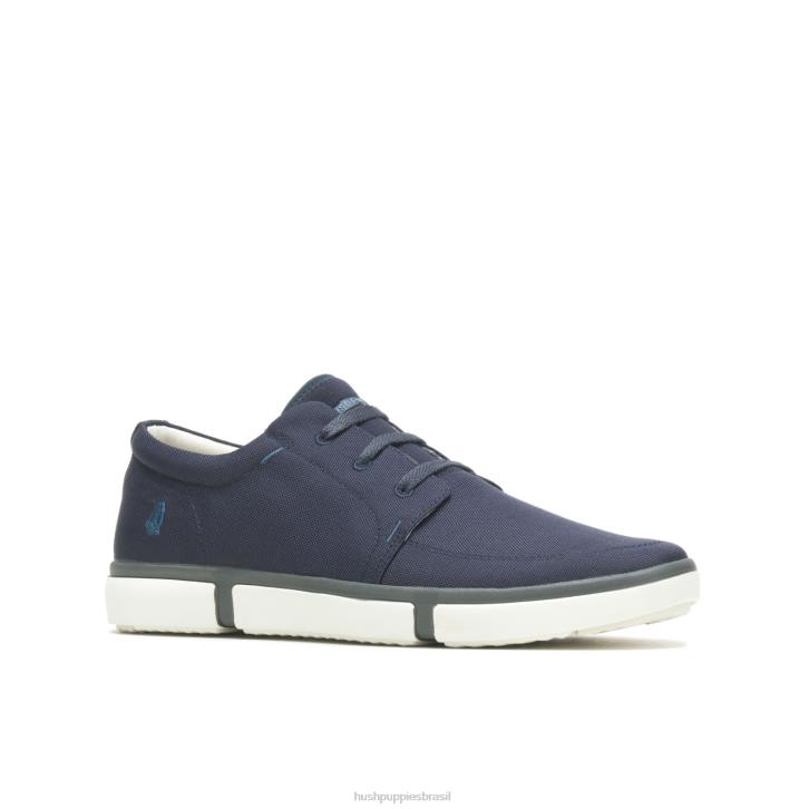 têxtil azul marinho briggs tênis bico fino homens Hush Puppies tênis ZZ6R293