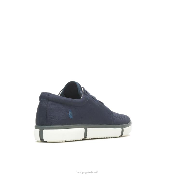 têxtil azul marinho briggs tênis bico fino homens Hush Puppies tênis ZZ6R293