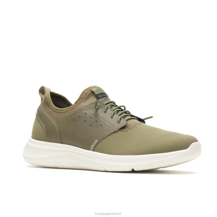 verde oliva elevar tênis bungee homens Hush Puppies tênis ZZ6R336